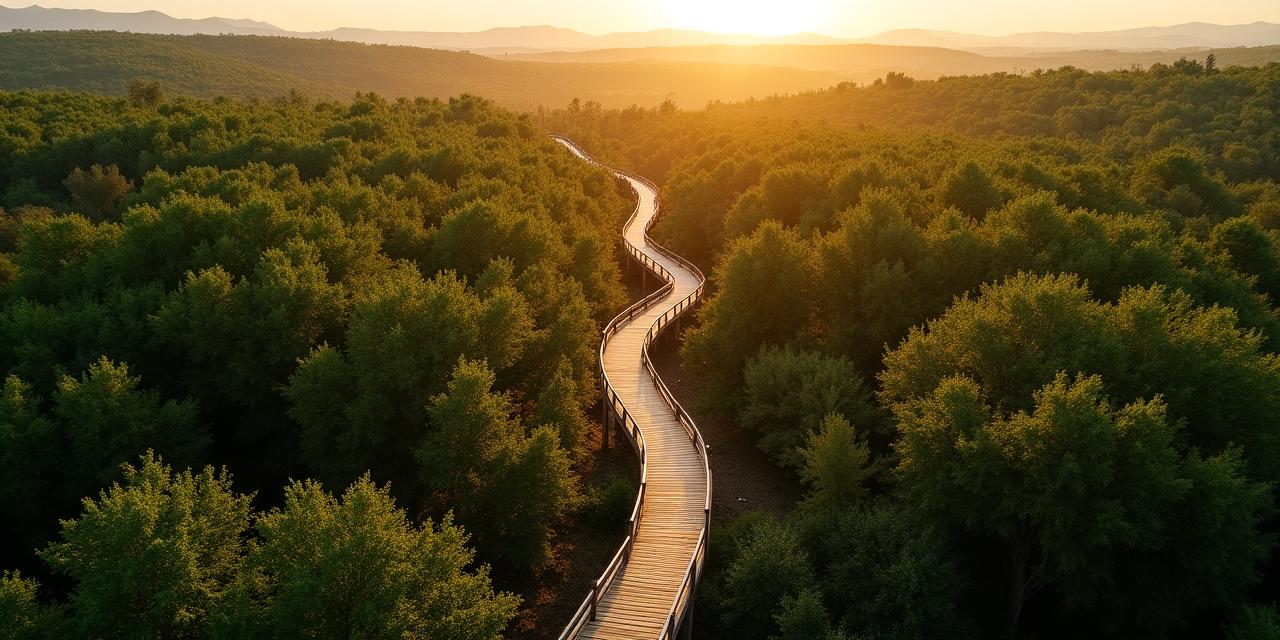 Vista aerea del parco faunistico LupoVista